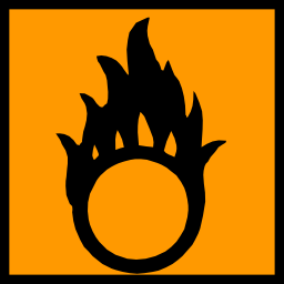 Download free orange pictogram square flame risk icon